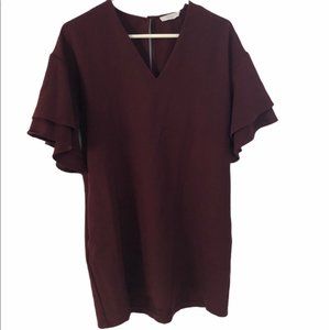 Lush Burgundy Dress Women